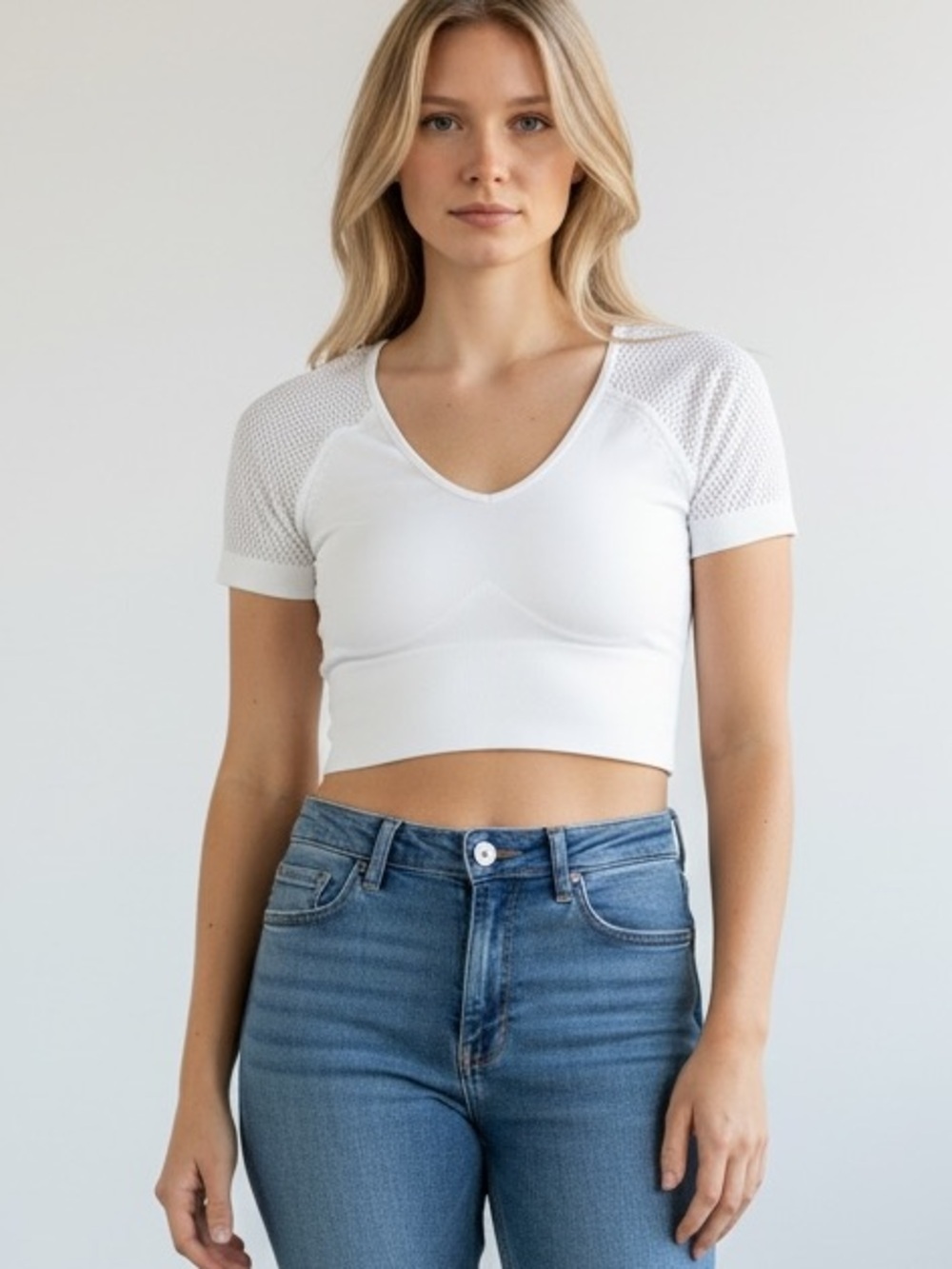 NWT Aerie Cropped Top - White